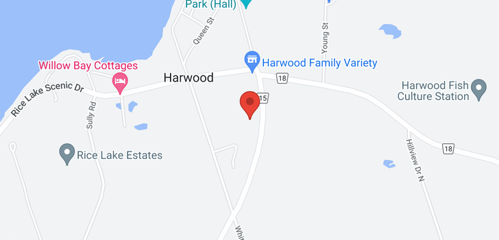map of 5358 HARWOOD ROAD